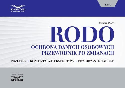 RODO. Ochrona danych osobowych. Przewodnik po zmianach — okładka e-booka
