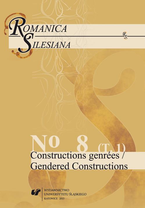 Romanica Silesiana. No 8. T. 1: Constructions genrées / Gendered Constructions — okładka wydania