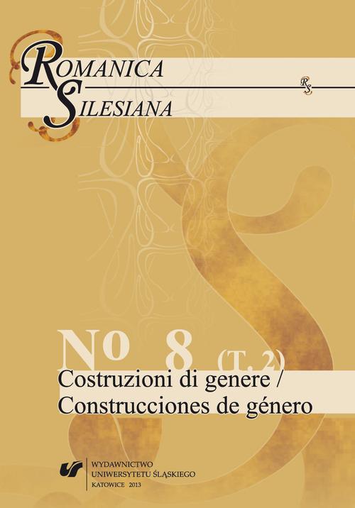 Romanica Silesiana. No 8. T. 2: Costruzioni di genere / Construcciones de género — okładka wydania