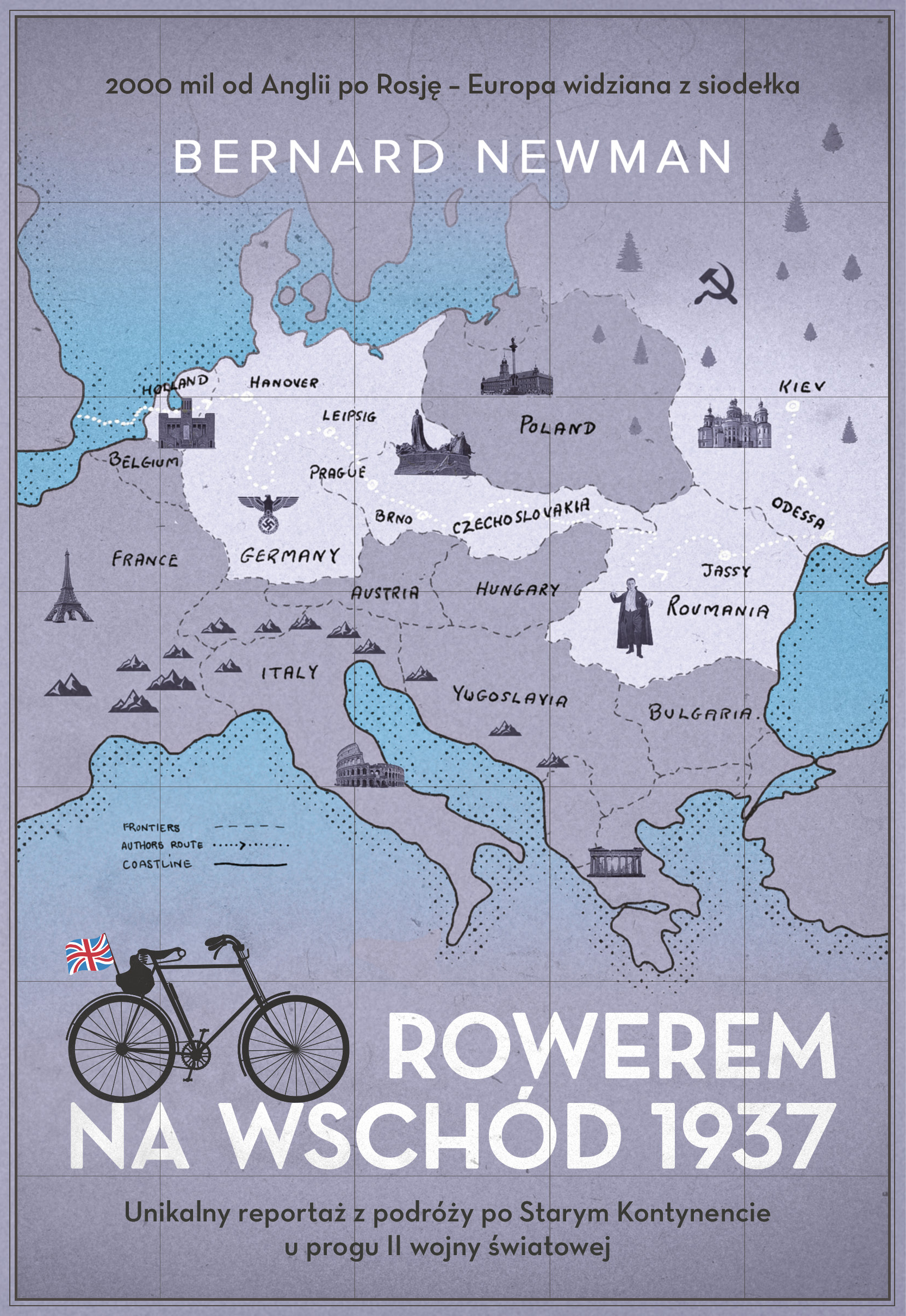 Rowerem na Wschód 1937 — okładka e-booka