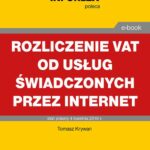 Rozliczanie VAT od usług świadczonych przez Internet — okładka e-booka