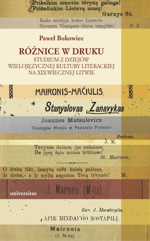 Różnice w druku — okładka e-booka