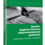 Ryzyko, ciągłość biznesu, odpowiedzialność społeczna — okładka e-booka