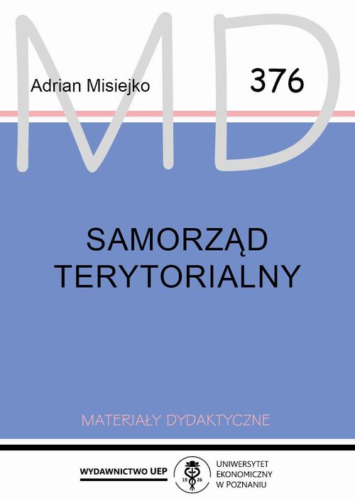 Samorząd terytorialny — okładka e-booka