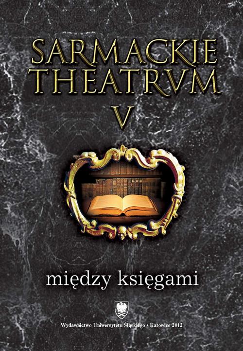 Sarmackie theatrum. T. 5: Między księgami — okładka e-booka