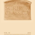 Scripta Classica. Vol. 10 — okładka wydania