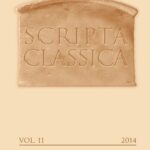 Scripta Classica. Vol. 11 — okładka wydania