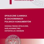Społeczne zjawiska w zachowaniach polskich konsumentów — okładka e-booka