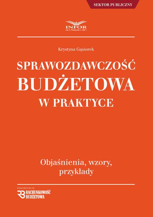 Sprawozdawczość budżetowa w praktyce — okładka e-booka