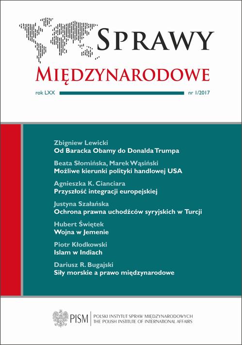 Sprawy Międzynarodowe 1/2017 — okładka wydania