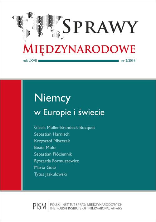 Sprawy Międzynarodowe 2/2014 — okładka