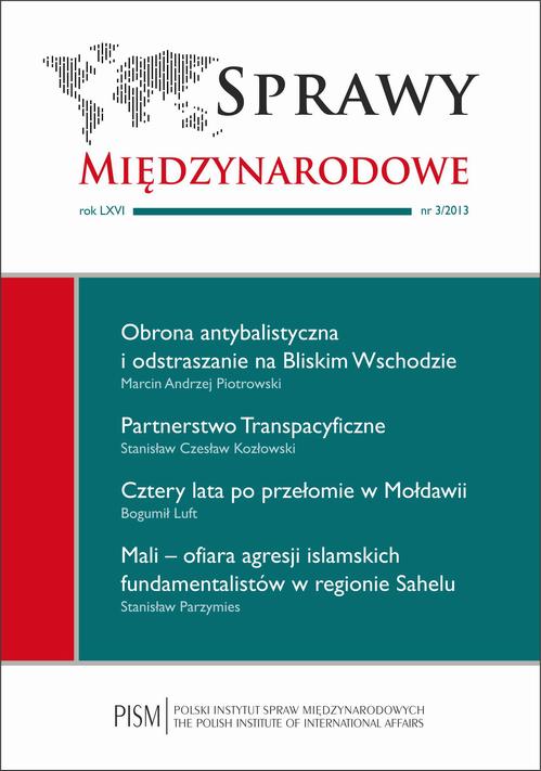 Sprawy Międzynarodowe 3/2013 — okładka wydania