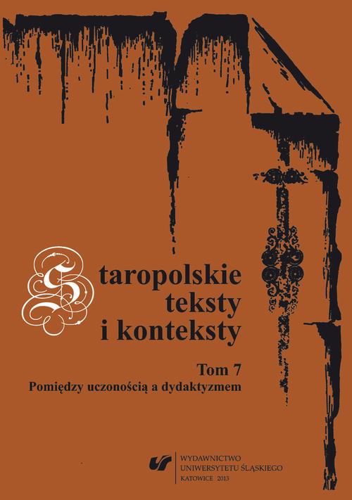 Staropolskie teksty i konteksty. T. 7 — okładka e-booka