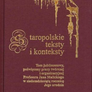Tytuł: Staropolskie teksty i konteksty. T. 8
Autor: 
Wydawnictwo: Wydawnictwo Uniwersytetu Śląskiego
Formaty: PDF