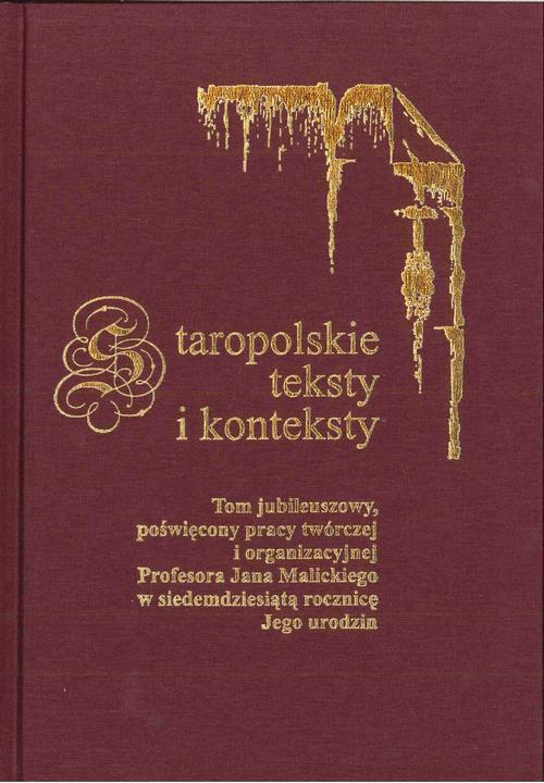 Staropolskie teksty i konteksty. T. 8 — okładka e-booka