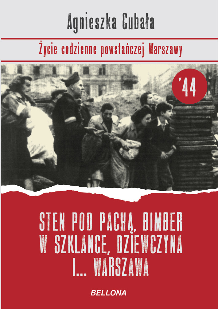 Tytuł: Sten pod pachą, bimber w szklance... Życie codzienne powstańczej Warszawy
Autor: Agnieszka Cubała
Wydawnictwo: Bellona
Formaty: EPUB, MOBI