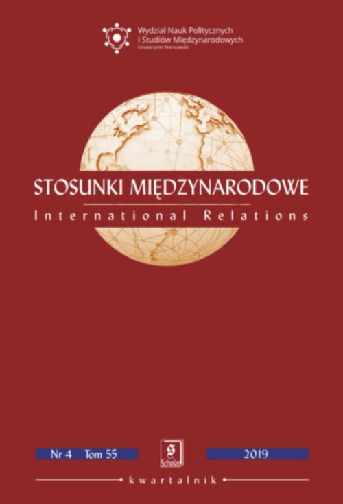 Stosunki Międzynarodowe nr 4(55)/2019 — okładka wydania