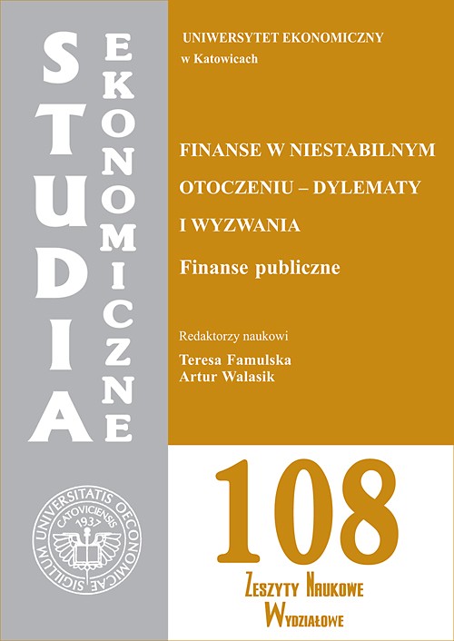 Tytuł: Studia Ekonomiczne. Finanse w niestabilnym otoczeniu - dylematy i wyzwania. Finanse publiczne. SE 108
Autor: 
Wydawnictwo: Wydawnictwo Uniwersytetu Ekonomicznego w Katowicach
Formaty: PDF