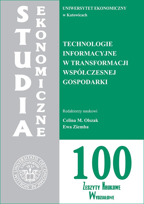 Tytuł: Studia Ekonomiczne. Technologie informacyjne w transformacji współczesnej gospodarki. SE 100
Autor: 
Wydawnictwo: Wydawnictwo Uniwersytetu Ekonomicznego w Katowicach
Formaty: PDF
