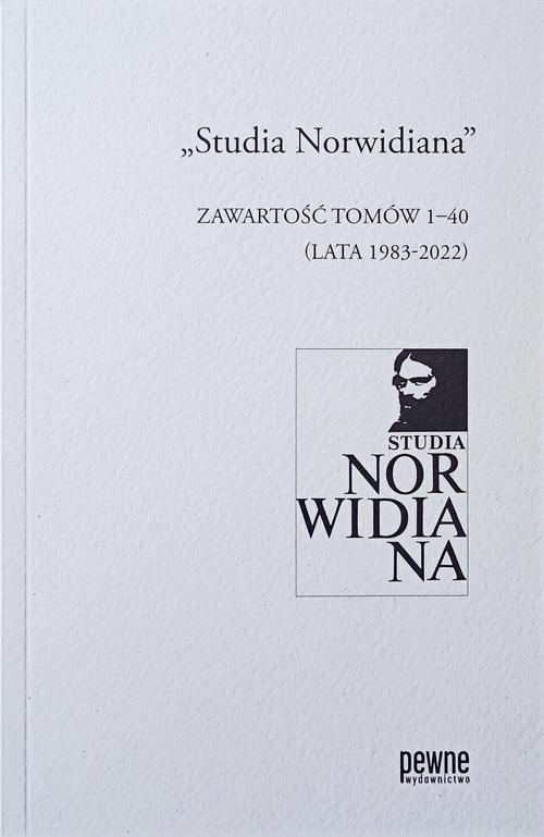 Tytuł: „Studia Norwidiana”. Zawartość tomów 1-40 (lata 1983-2022)
Autor: Adam Cedro
Wydawnictwo: Pewne Wydawnictwo
Formaty: PDF