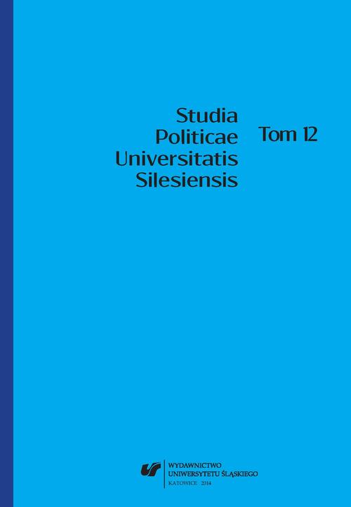 Studia Politicae Universitatis Silesiensis. T. 12 — okładka wydania