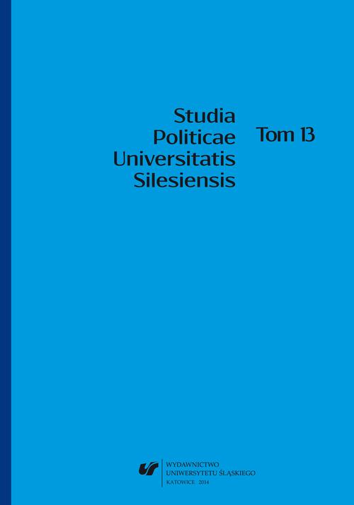 Studia Politicae Universitatis Silesiensis. T. 13 — okładka wydania