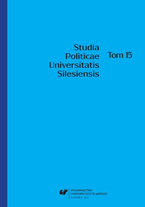 Studia Politicae Universitatis Silesiensis. T. 15 — okładka wydania