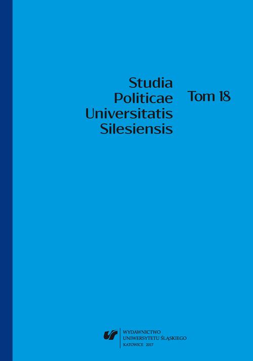 Studia Politicae Universitatis Silesiensis. T. 18 — okładka wydania