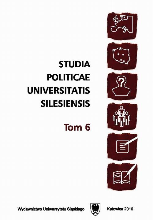 Studia Politicae Universitatis Silesiensis. T. 6 — okładka wydania