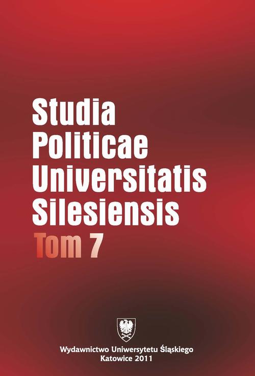 Studia Politicae Universitatis Silesiensis. T. 7 — okładka wydania