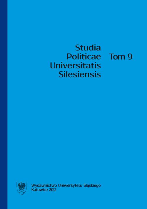 Studia Politicae Universitatis Silesiensis. T. 9 — okładka wydania