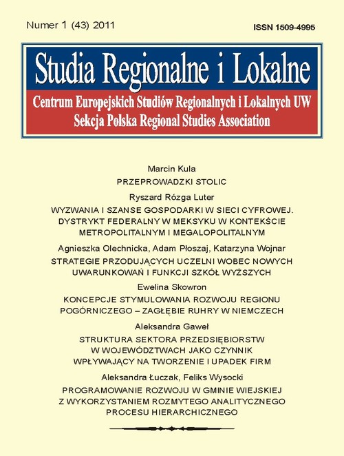 Tytuł: Studia Regionalne i Lokalne nr 1(43)/2011
Autor: 
Wydawnictwo: Centrum Europejskich Studiów Regionalnych i Lokalnych UW (EUROREG) i Wydawnictwo Naukowe Scholar
Formaty: PDF