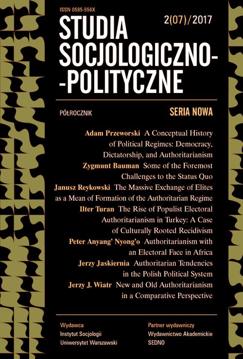 Tytuł: Studia Socjologiczno-Polityczne 2(07)/2017
Autor: Praca zbiorowa
Wydawnictwo: Sedno
Formaty: PDF