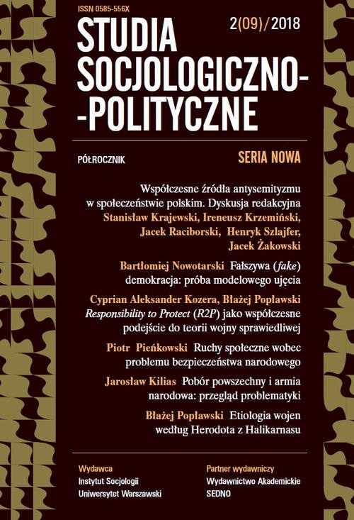 Tytuł: Studia Socjologiczno-Polityczne 2(09)/2018
Autor: Praca zbiorowa
Wydawnictwo: Sedno
Formaty: PDF