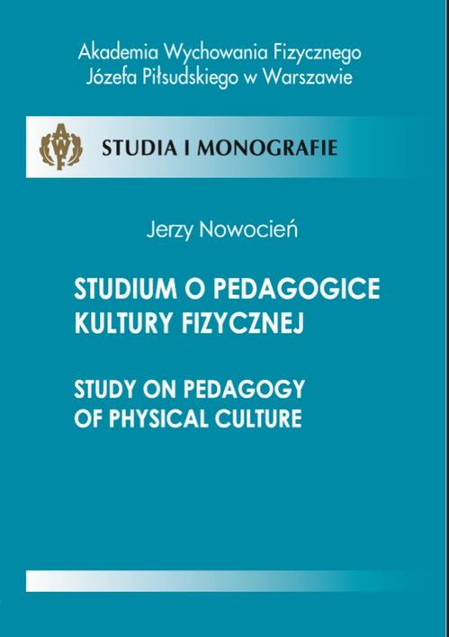 Studium o pedagogice kultury fizycznej — okładka e-booka