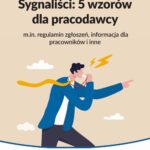 Sygnaliści: 5 wzorów dla pracodawcy (m.in. regulamin zgłoszeń, informacja dla pracowników i inne) — okładka e-booka