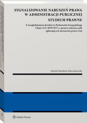 Sygnalizowanie naruszeń prawa w administracji publicznej — okładka e-booka
