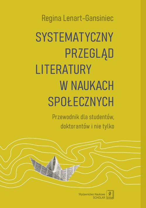 Systematyczny przegląd literatury w naukach społecznych — okładka e-booka