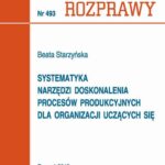 Tytuł: Systematyka narzędzi doskonalenia procesów produkcyjnych dla organizacji uczących się
Autor: Beata Starzyńska
Wydawnictwo: Wydawnictwo Politechniki Poznańskiej
Formaty: PDF