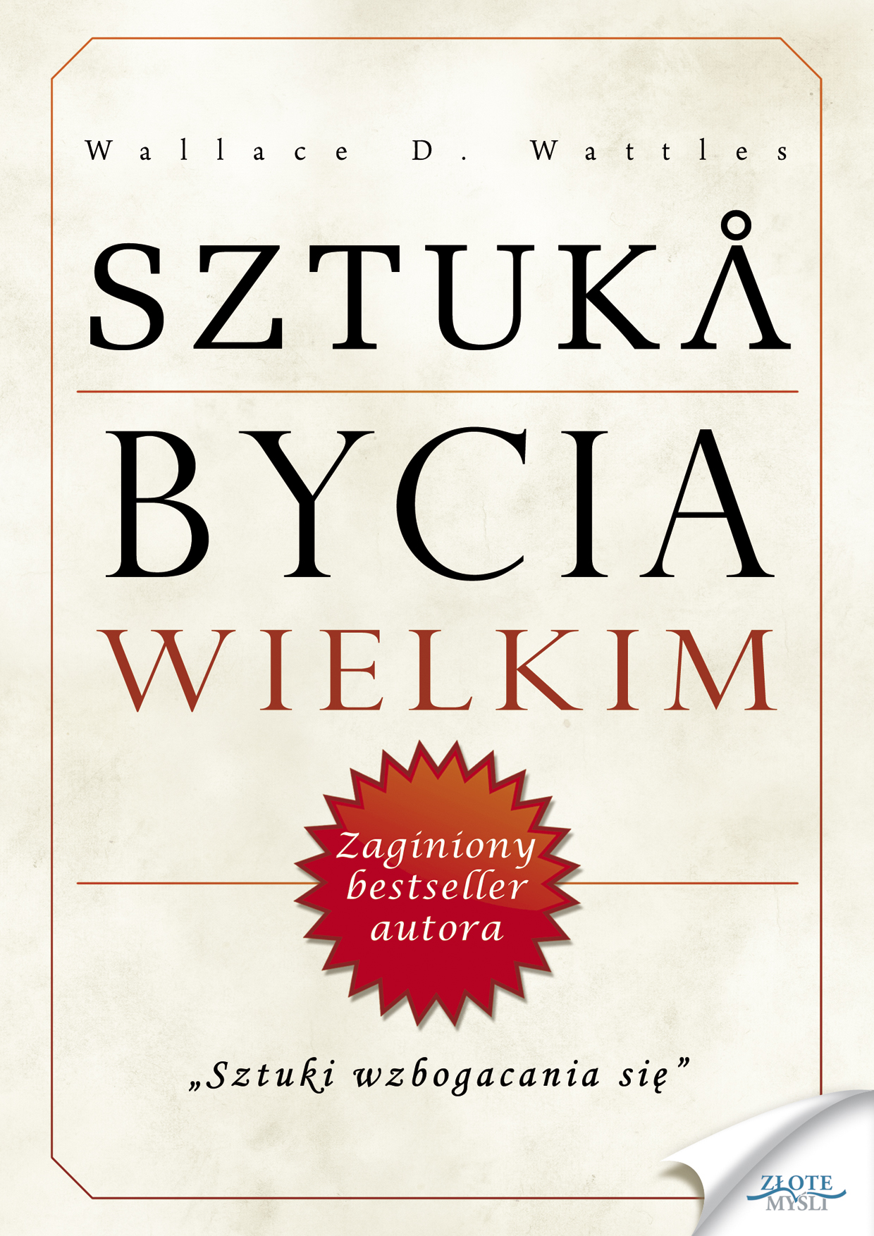 Sztuka bycia wielkim — okładka