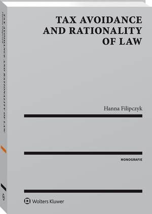 Tax avoidance and rationality of law — okładka e-booka