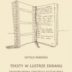 Teksty w lustrze ekranu — okładka e-booka