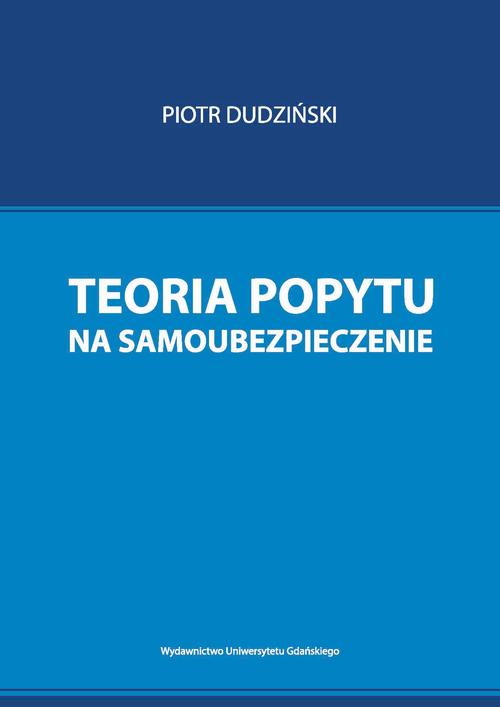 Teoria popytu na samoubezpieczenie — okładka e-booka