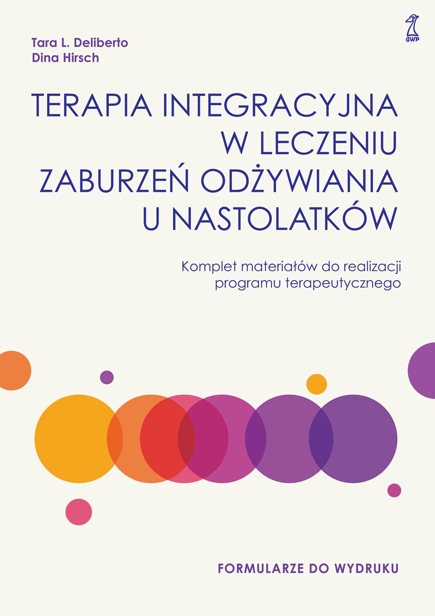 Tytuł: Terapia integracyjna w leczeniu zaburzeń odżywiania u nastolatków. Komplet materiałów do realizacji programu terapeutycznego
Autor: Dina Hirsch, Tara L. Deliberto
Wydawnictwo: GWP Gdańskie Wydawnictwo Psychologiczne
Formaty: PDF