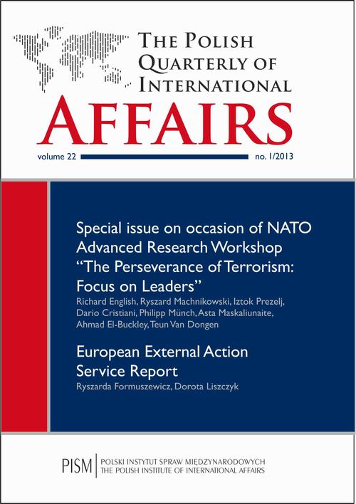 The Polish Quarterly of International Affairs 1/2013 — okładka wydania