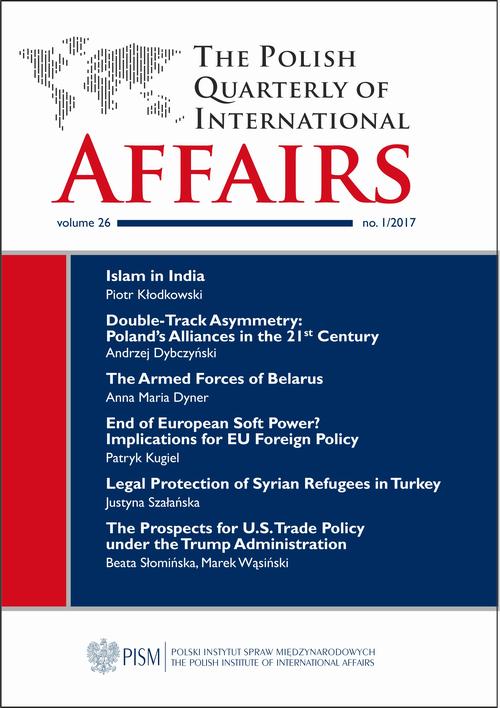 The Polish Quarterly of International Affairs 1/2017 — okładka wydania