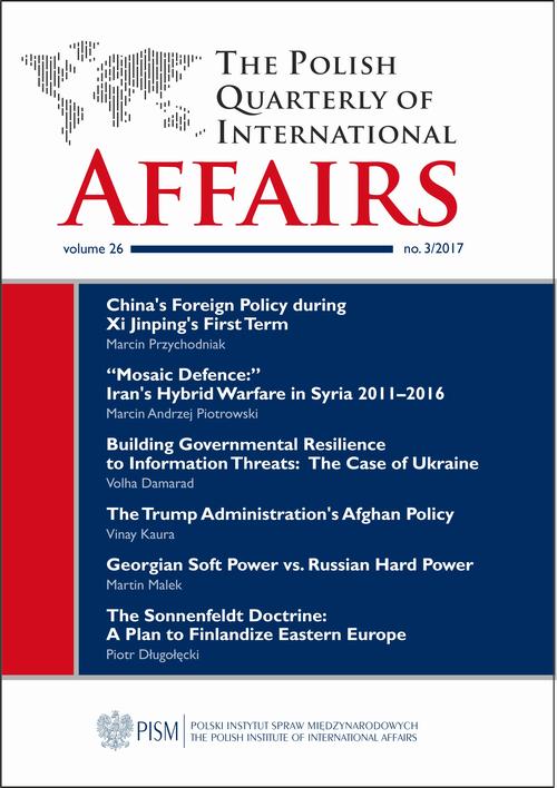The Polish Quarterly of International Affairs 3/2017 — okładka wydania