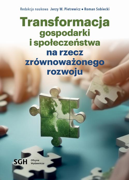 Transformacja gospodarki i społeczeństwa na rzecz zrównoważonego rozwoju — okładka e-booka