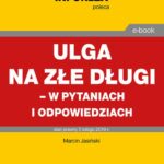 Ulga na złe długi – w pytaniach i odpowiedziach — okładka e-booka