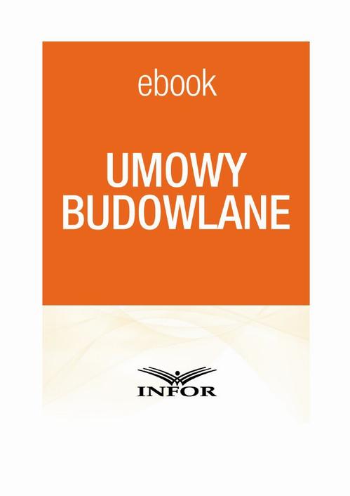 Umowy budowlane — okładka e-booka